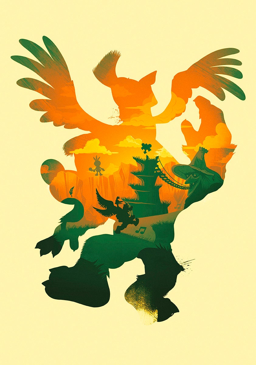 Banjo Kazooie N64 Poster