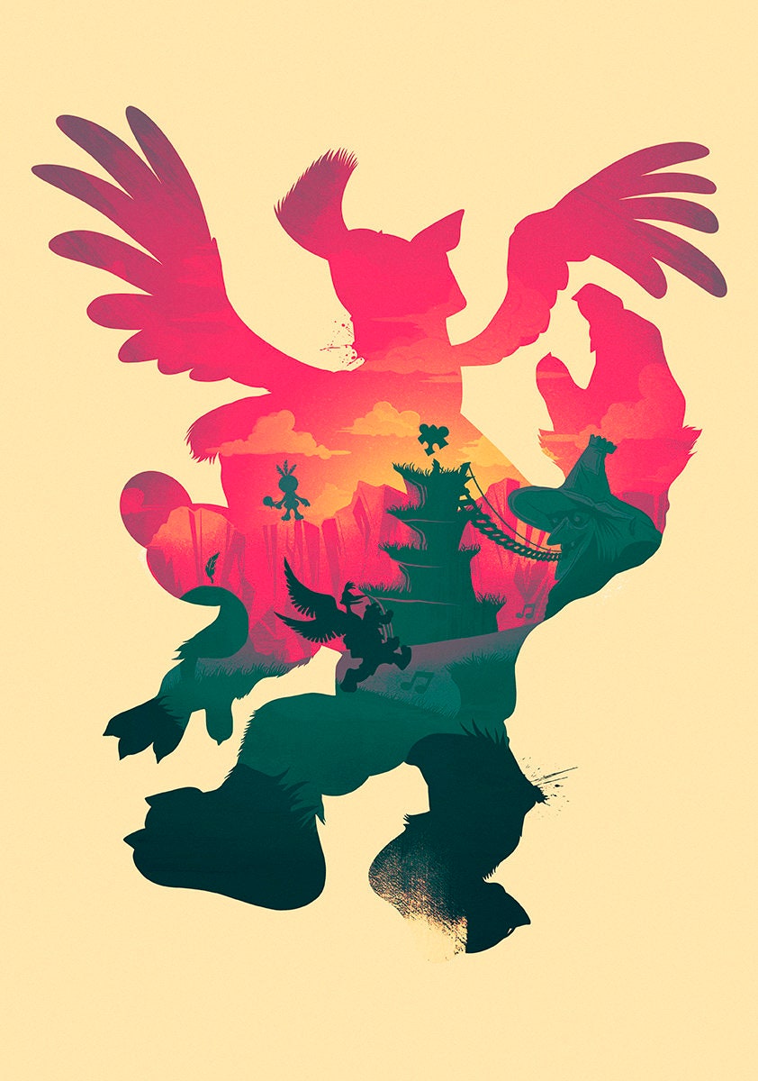 Banjo Kazooie N64 Poster