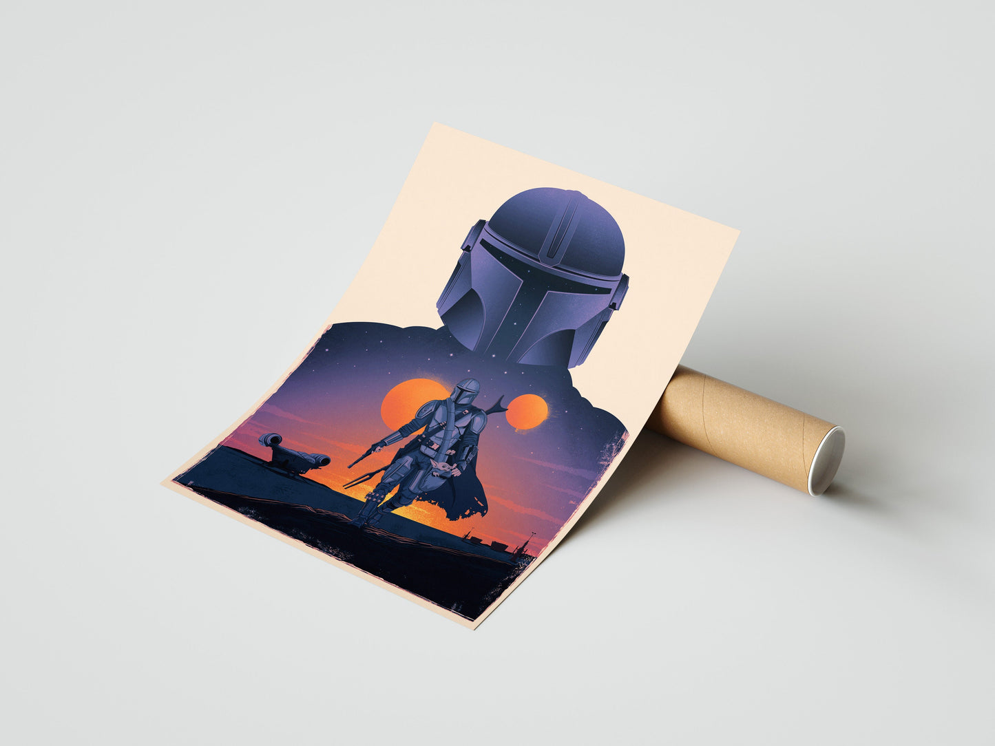 The Mandalorian Poster | Star Wars Print