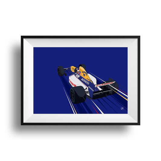 F1 1992 Williams FW14 Formula 1 Print - Poster - Nigel Mansell