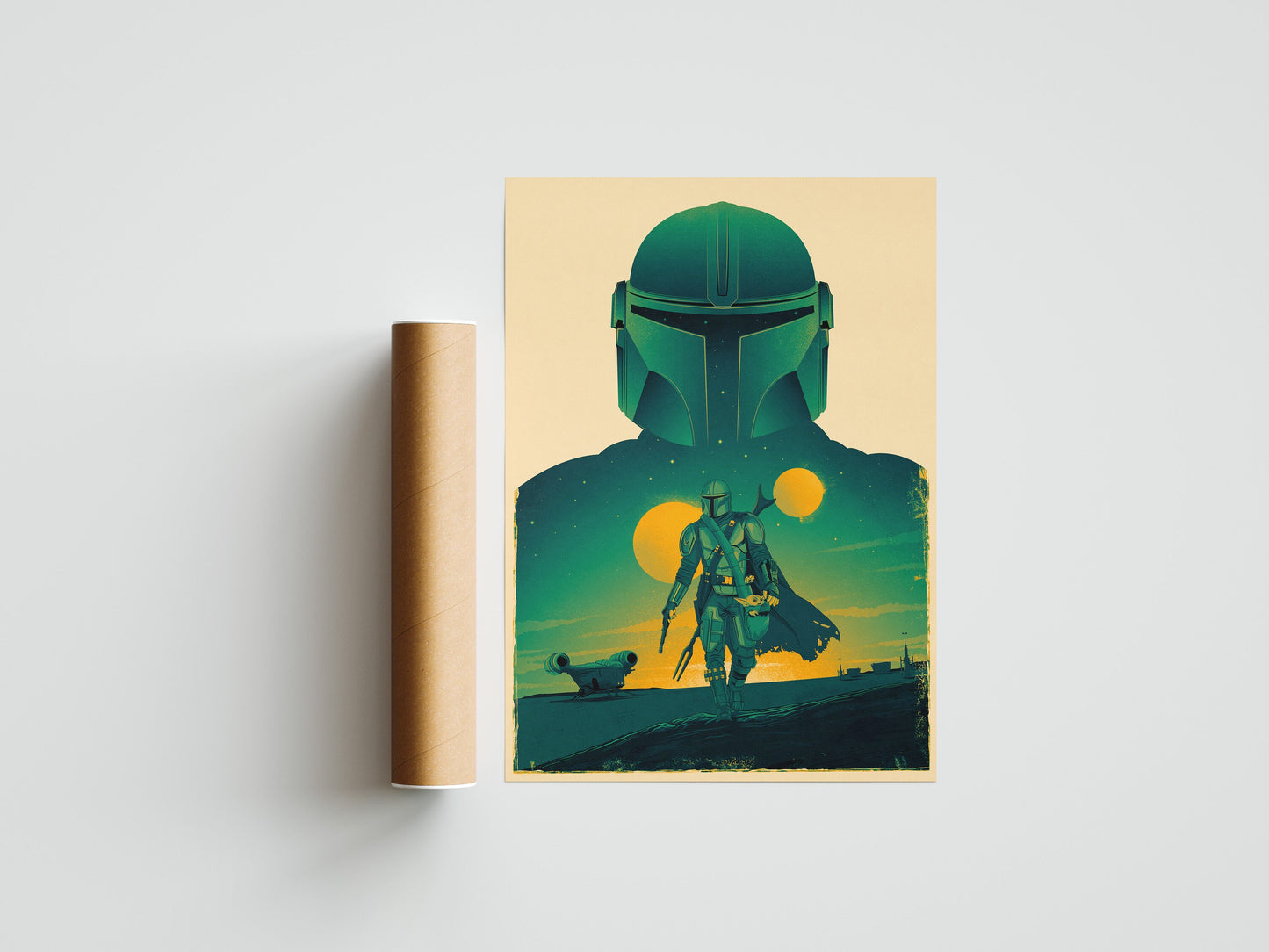 The Mandalorian Poster | Star Wars Print