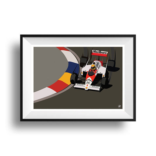 F1 Ayrton Senna McLaren Poster