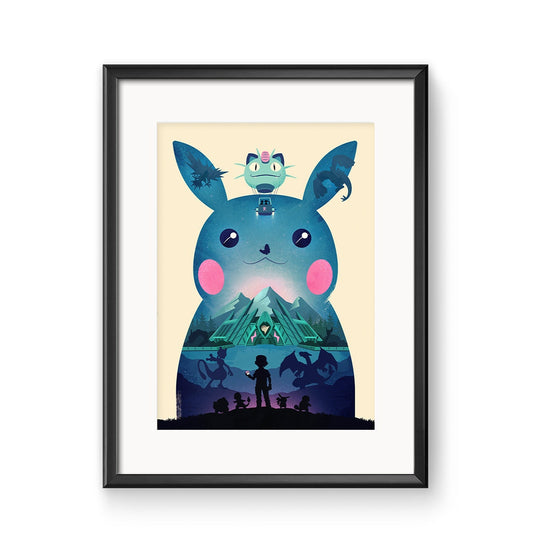 Pokemon Pikachu Poster Print