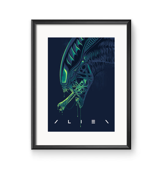 Alien Movie Poster | Aliens Print | Ridley Scott