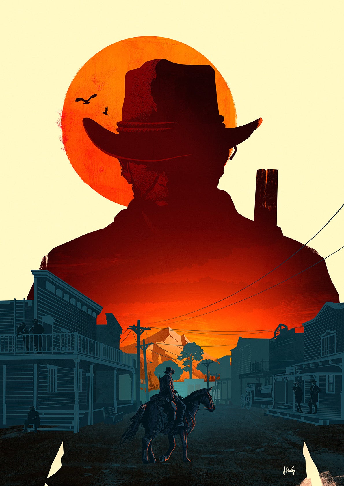 Red Dead Redemption Poster Print