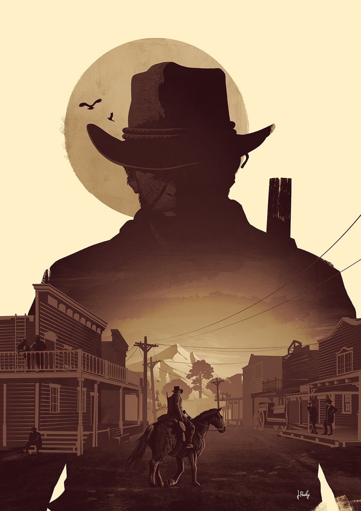 Red Dead Redemption Poster Print