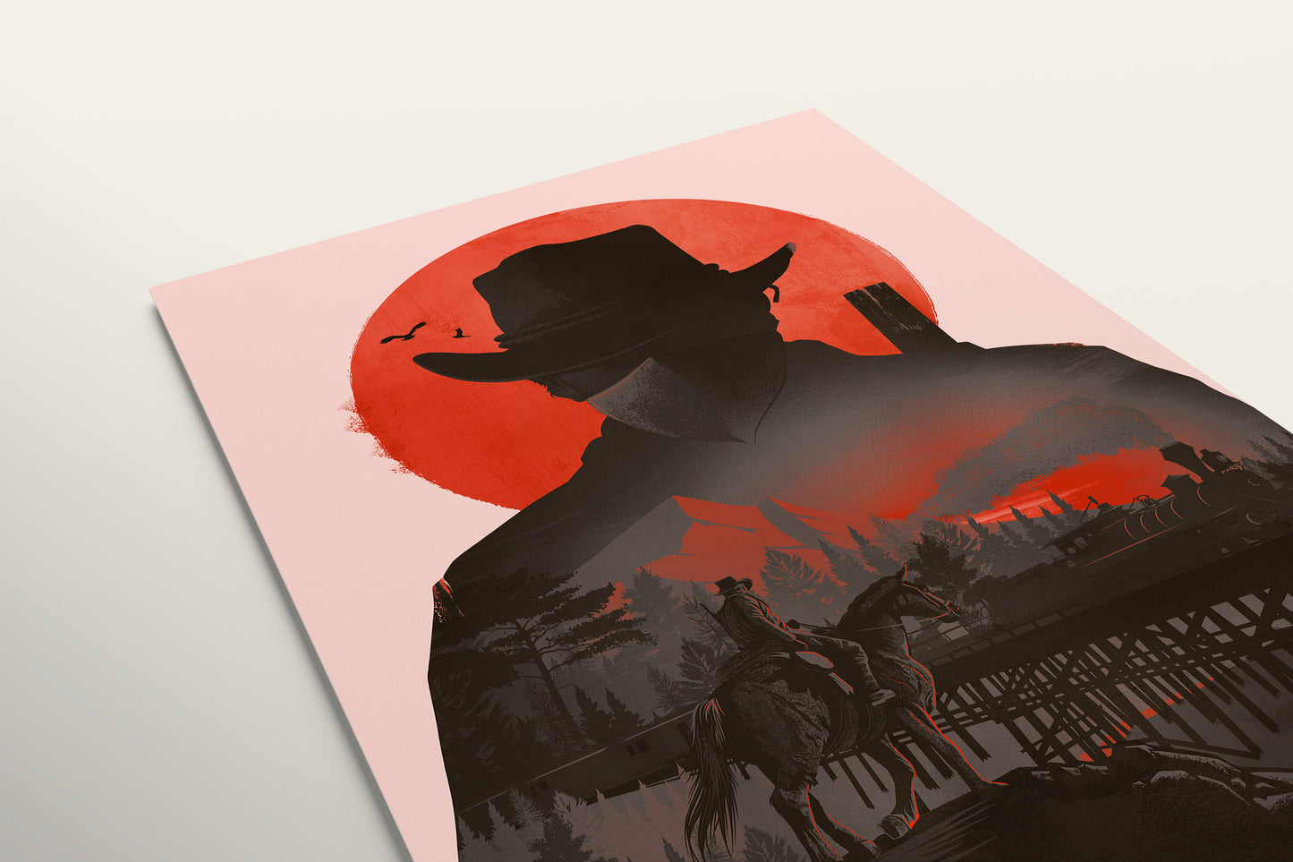 Red Dead Redemption Villain Heist Poster Print