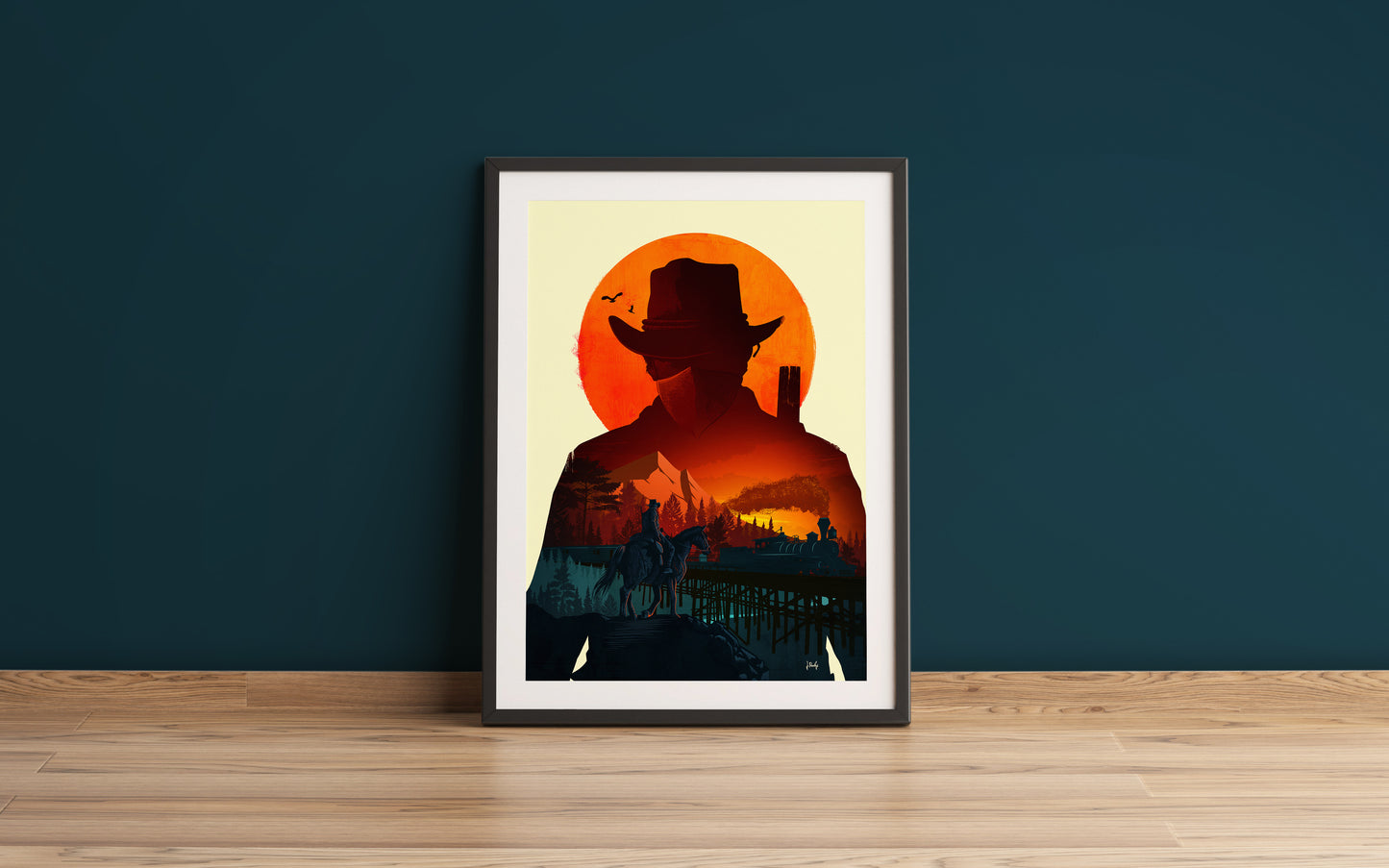 Red Dead Redemption Villain Heist Poster Print