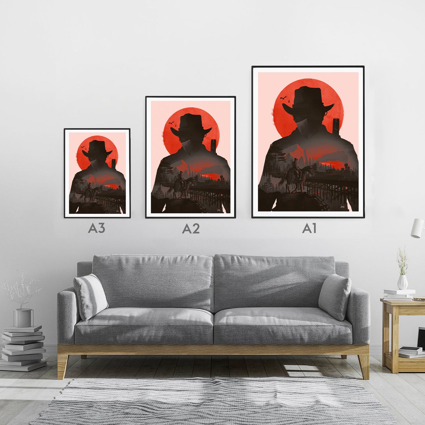 Red Dead Redemption Villain Heist Poster Print