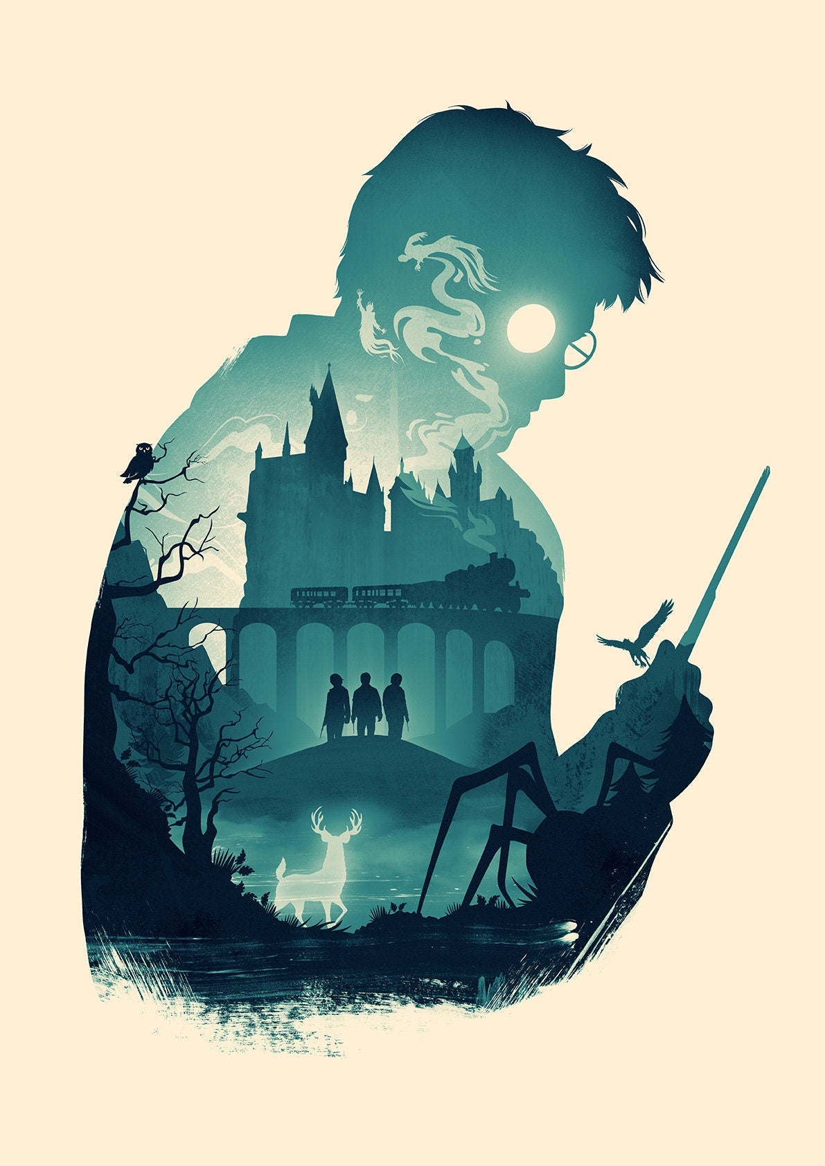 Harry Potter Movie Poster Print